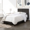 CorLiving Bellevue Dark Gray Upholstered Panel Bed - Image 8 of 10