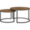 CorLiving Fort Worth Brown Wood Nesting Coffee Tables - Image 2 of 8