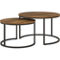 CorLiving Fort Worth Brown Wood Nesting Coffee Tables - Image 3 of 8