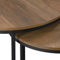 CorLiving Fort Worth Brown Wood Nesting Coffee Tables - Image 5 of 8