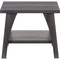 CorLiving LHW-720-E Hollywood Dark Gray Side Table with Lower Shelf - Image 2 of 7