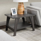 CorLiving LHW-720-E Hollywood Dark Gray Side Table with Lower Shelf - Image 6 of 7