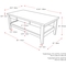 CorLiving Hollywood Dark Grey Coffee Table with Drawers - Image 4 of 6