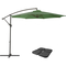 CorLiving 9.5 ft. Yellow UV Resistant Offset Tilting Patio Umbrella - Image 1 of 2