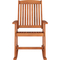 CorLiving Miramar Natural Hardwood Outdoor Rocking Chair - Image 1 of 8