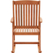 CorLiving Miramar Natural Hardwood Outdoor Rocking Chair - Image 2 of 8