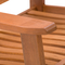 CorLiving Miramar Natural Hardwood Outdoor Rocking Chair - Image 6 of 8