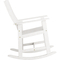 CorLiving Miramar Whitewashed Hardwood Outdoor Rocking Chair - Image 4 of 8