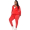 White Mark Plus Size Rhinestone Velour Tracksuit 2 pc. Set - Image 1 of 5