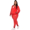 White Mark Plus Size Rhinestone Velour Tracksuit 2 pc. Set - Image 4 of 5