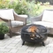 Blue Sky Outdoor Living 36 in. Round Barrel Fire Pit with Swing Away Grill - Image 4 of 4
