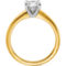 True Origin 14K Gold Certified Round Lab Grown 1 ct. Diamond Solitaire Ring - Image 2 of 4