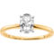 True Origin 14K Gold 3/4 ct. Certified Oval Lab Grown Diamond Solitaire Ring - Image 1 of 4