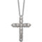 True Origin 14K White Gold 1 CTW Certified Lab Grown Diamond Cross Pendant - Image 1 of 4