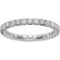 True Origin 14K White Gold 1 CTW Lab Grown Diamond Round Eternity Band - Image 1 of 5