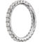 True Origin 14K White Gold 1 CTW Lab Grown Diamond Round Eternity Band - Image 4 of 5