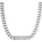 Coach 12 in. Rhodium Quilted Signature Link Necklace - Image 1 of 3