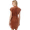 Almost Famous Juniors Flange Sleeve Corduroy Button Front Dress - Image 2 of 3