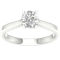 Pure Brilliance 14K White Gold 1 CTW Round Solitaire Ring with IGI Certification - Image 1 of 2