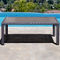 Abbyson Montecito Outdoor Patio Coffee Table - Image 2 of 3