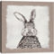 Inkstry Ink Bunny Drawing Burlap Canvas Giclee - Image 2 of 3