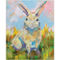 Inkstry Colorful Bunny Giclee Canvas Print - Image 1 of 3