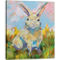 Inkstry Colorful Bunny Giclee Canvas Print - Image 2 of 3