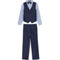 Andrew Fezza Baby Boys Navy Woven Vest 4 pc. Set - Image 1 of 2