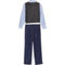 Andrew Fezza Baby Boys Navy Woven Vest 4 pc. Set - Image 2 of 2