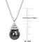 Sofia B. Sterling Silver Cultured Tahitian Pearl Solitaire Drop Necklace - Image 4 of 4