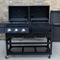 Chard Gas and Charcoal Hybrid Grill with Side Burner and Side Smoker - Image 2 of 10