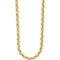 14K Yellow Gold 5mm Semi Solid Rolo Chain - Image 2 of 4