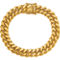 24K Pure Gold 24K Yellow Gold 12mm Solid Curb 8.5 in. Chain Bracelet - Image 1 of 5