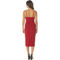 Almost Famous Juniors Cowl Neck Midi Dress with Slit - Image 2 of 4