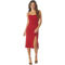 Almost Famous Juniors Cowl Neck Midi Dress with Slit - Image 3 of 4