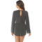 Almost Famous Juniors Flare Sleeve Surplice Romper - Image 2 of 3