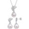 Sofia B. Cultured Freshwater Pearl Diamond Drop Necklace & Earrings 2 pc. Set - Image 1 of 4