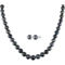 Sofia B. 14K White Gold Cultured Tahitian Pearl Strand Necklace & Studs 2 pc. Set - Image 1 of 4