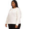 Michael Kors Plus Size Crop Shaker Zip Sweater - Image 4 of 4