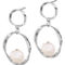 Sterling Silver Freshwater Cultured Pearl Pendant and Earrings 2 pc. Set - Image 5 of 7