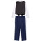 Andrew Fezza Baby Boys Navy Woven 4 pc. Set - Image 2 of 2