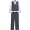 Andrew Fezza Boys Slate Woven Vest 4 pc. Set - Image 1 of 2