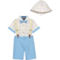 Happy Fella Baby Boys Blue Bucket Hat 5 pc. Set - Image 1 of 2