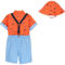 Happy Fella Baby Boys 5pc Orange Bucket Hat 5 pc. Set - Image 2 of 2