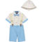 Happy Fella Toddler Boys Blue Bucket Hat 5 pc. Set - Image 1 of 2