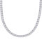 Sofia B. Sterling Silver Lab Created White Sapphire Tennis Necklace - Image 1 of 5