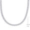 Sofia B. Sterling Silver Lab Created White Sapphire Tennis Necklace - Image 5 of 5