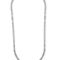 Sterling Silver 5 CTW Diamond Straight Line Tennis Necklace - Image 2 of 2