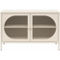 Mr. Kate Luna Wide 2 Door Accent Cabinet with Fluted Glass - Image 2 of 6