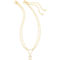 Kendra Scott Alexandria Gold Iridescent Clear Rock Crystal Multi Strand Necklace - Image 2 of 2